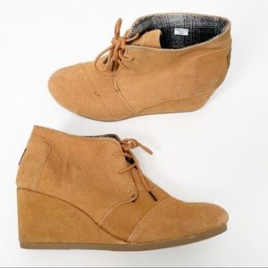 TOMS Kala Suede Wedge Ankle Bootie Women’s 11
